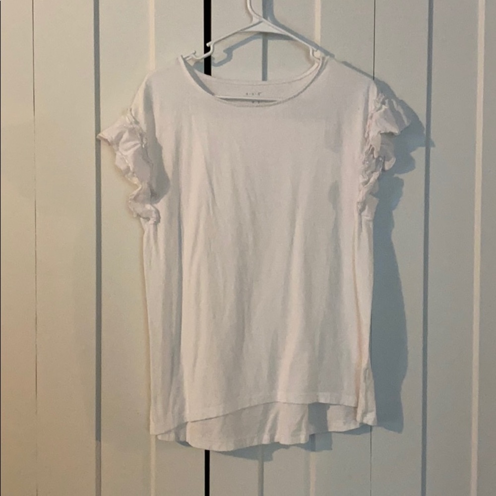White A New Day T shirt with frill. Never worn!